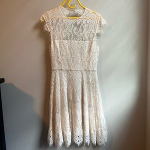 BB Dakota Ivory Lace Cocktail Dress